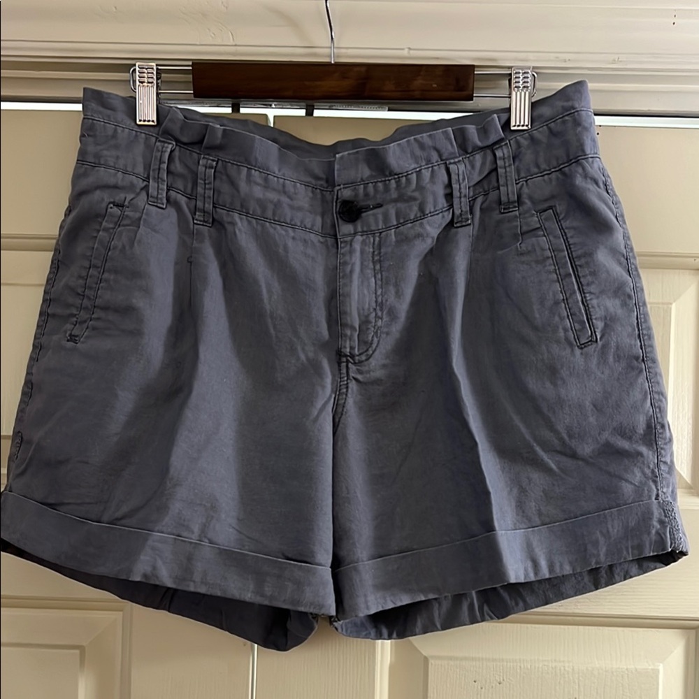 Sonoma Modern Shorts Gray Casual Cuffed Ruffle waist - Picture 1 of 5